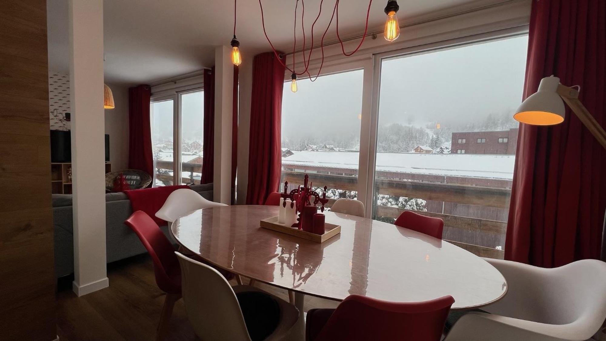 Rouge Canneberge -8 Personnes- 84M2 Vue Degagee Setaz Valloire Exterior photo
